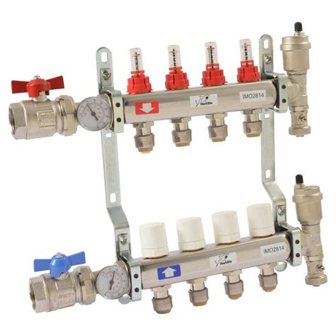 hydronic baseboard supply manifold